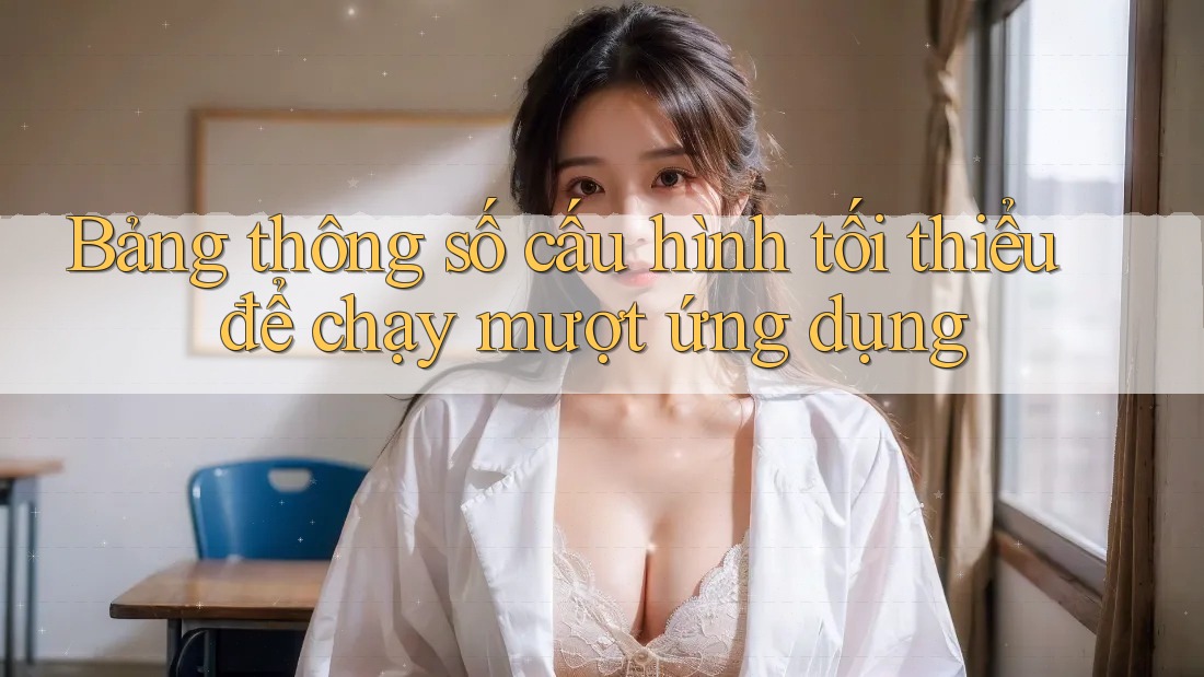 Bảng thông số cấu hình tối thiểu để chạy mượt ứng dụng