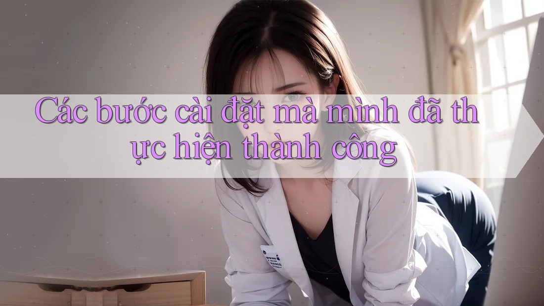 Các bước cài đặt mà mình đã thực hiện thành công