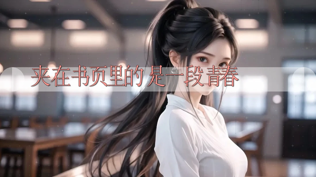夹在书页里的，是一段青春