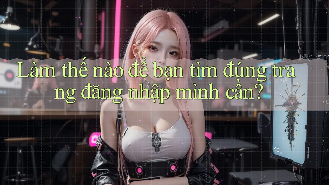 Làm thế nào để bạn tìm đúng trang đăng nhập mình cần?