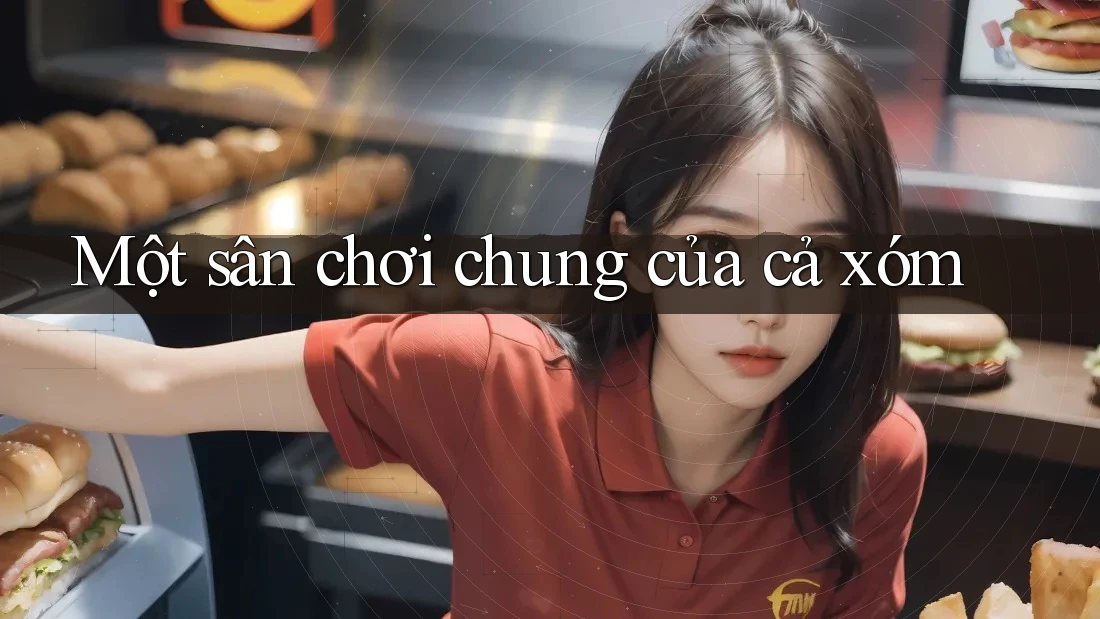 Một sân chơi chung của cả xóm Một sân chơi chung của cả xóm