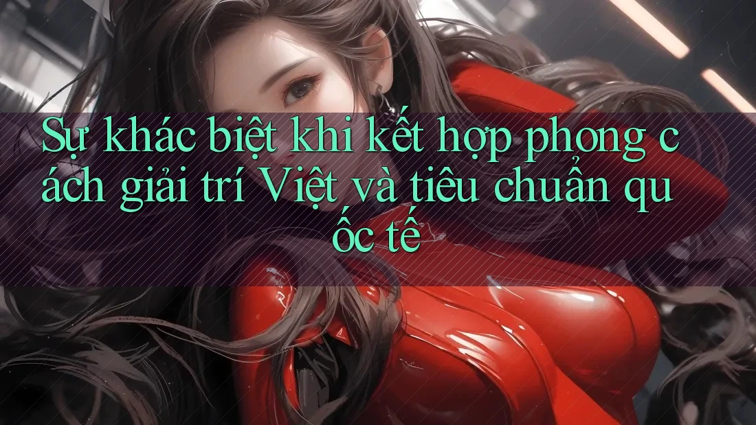 Sự khác biệt khi kết hợp phong cách giải trí Việt và tiêu chuẩn quốc tế