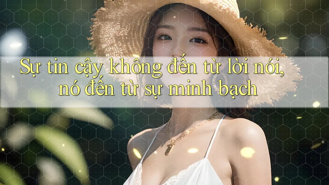 Sự tin cậy không đến từ lời nói, nó đến từ sự minh bạch