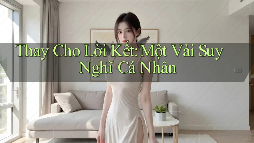 Thay Cho Lời Kết: Một Vài Suy Nghĩ Cá Nhân