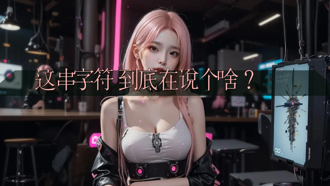 这串字符，到底在说个啥？